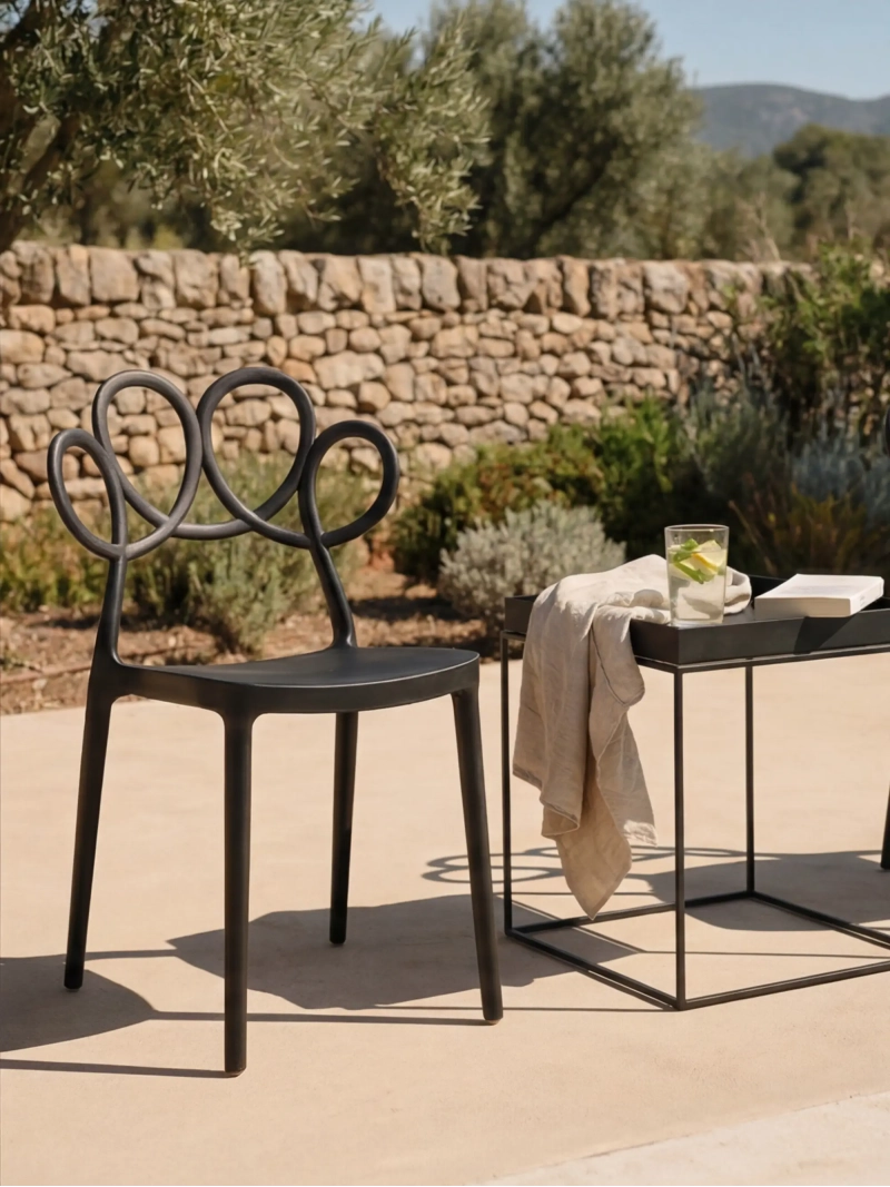 Scaun de grădină de designer, stivuibil – Mobilier de designer „ FurnMod ”