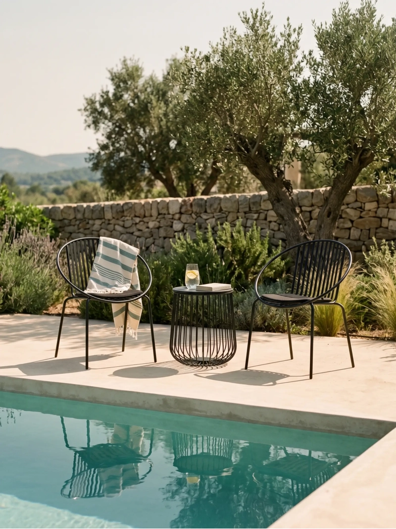 Bali teollinen metallituoli ulko- ja sisäkäyttöön | Bali industrial metal chair FurnMod