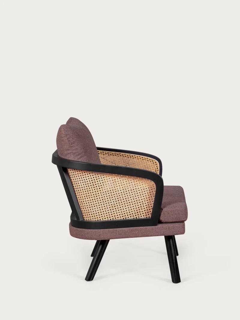 Sillón clásico en ratán natural con estructura de madera - Leeds FurnMod - 1