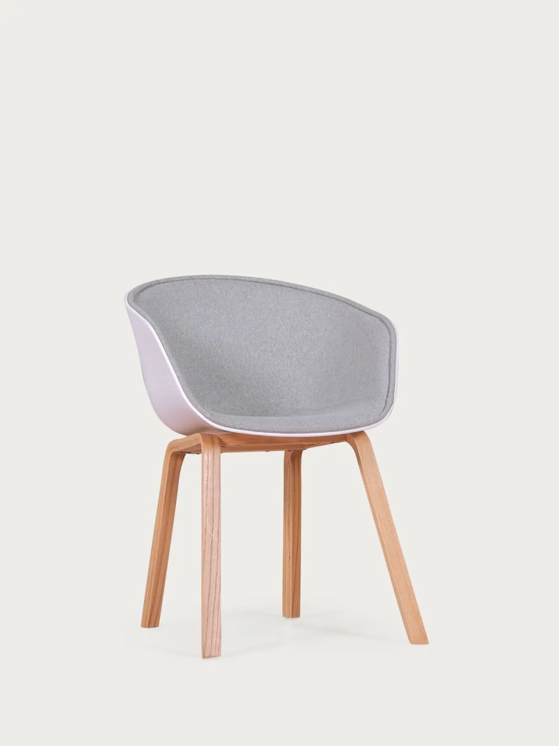 Silla Nórdica Tapizada en Algodón - Daxer FurnMod - 1