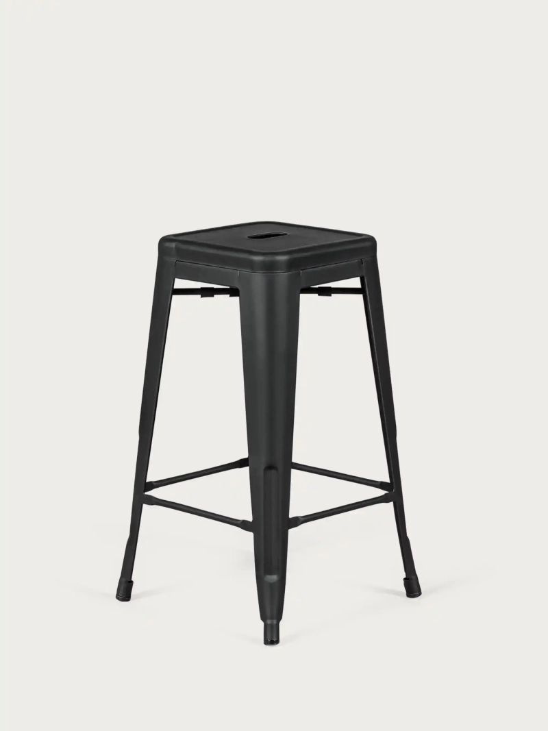 Taburete industrial apilable 68 cm de acero | Bistro