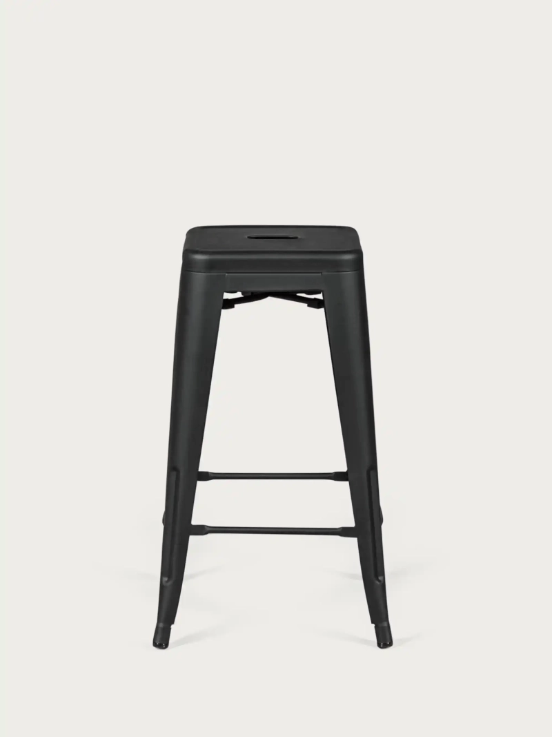 Industriel stabelskammel 68 cm i stål : Bistro