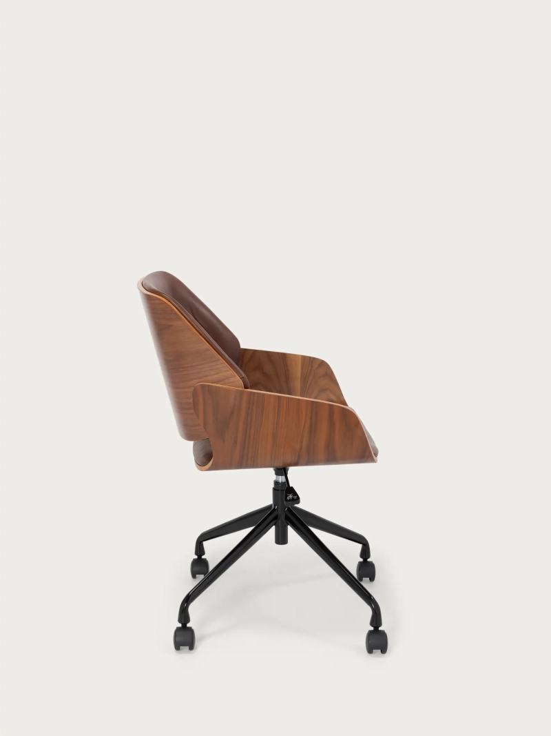 Cleveland – Bürostuhl im Retro-Stil aus Kunstleder