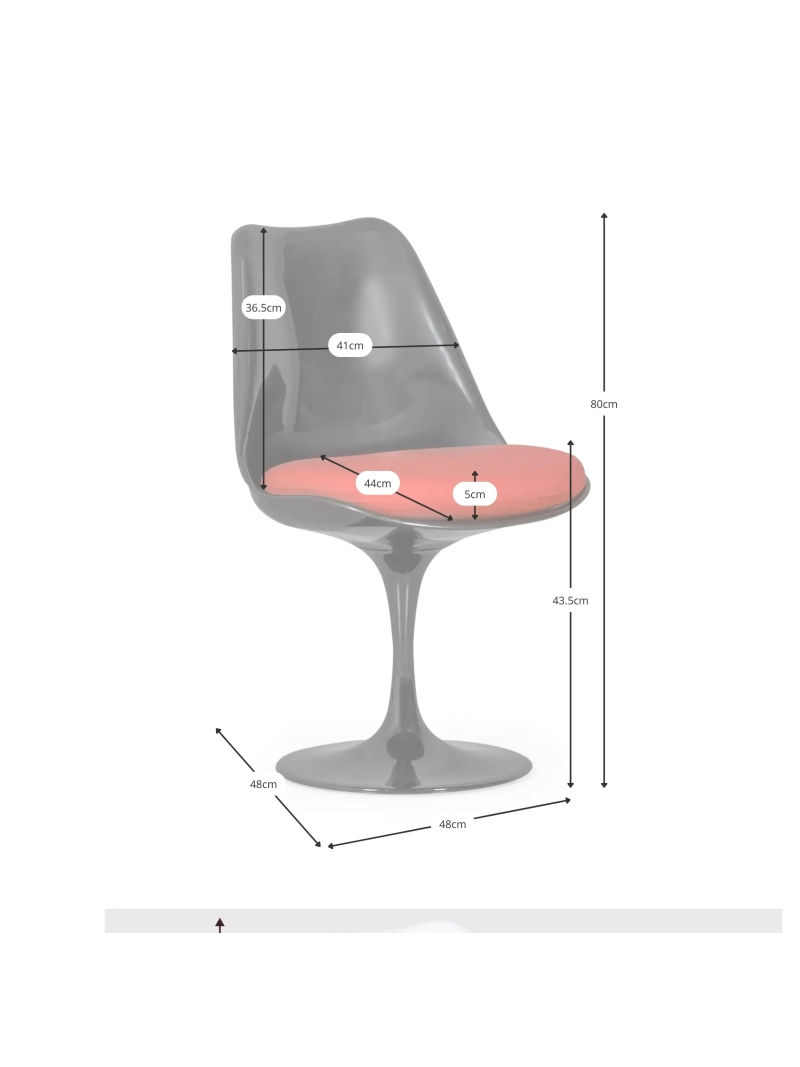 Silla giratoria de diseño con base central - Lotus FurnMod - 28