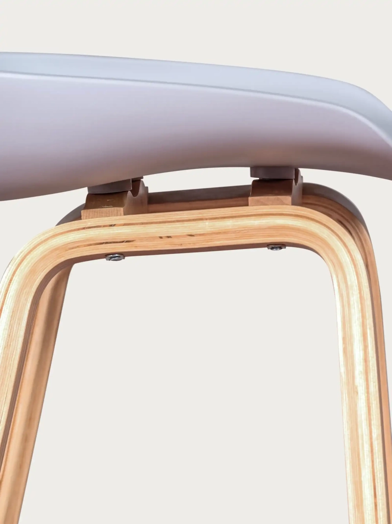 Daxer 75 cm Nordic Bar Stool | Style and Solid Wood | FurnMod