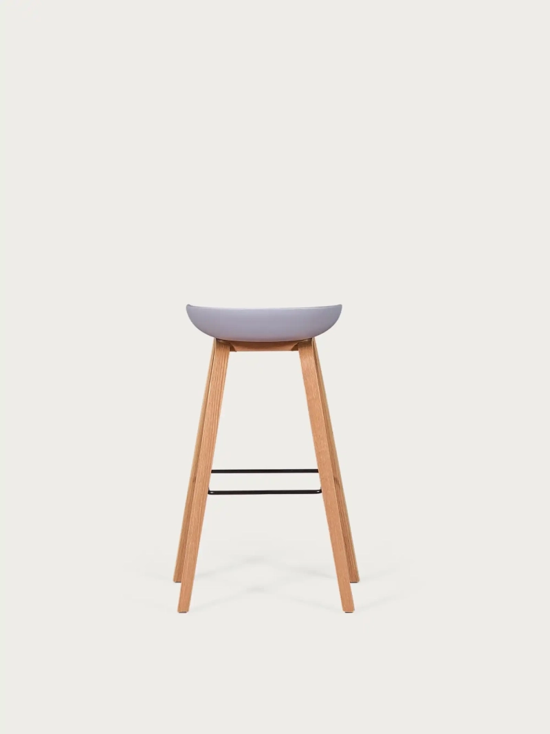 Daxer 75 cm Nordic Bar Stool | Style and Solid Wood | FurnMod