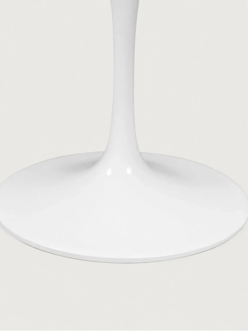 High-end designer round dining table in MDF (100cm) - Dining Lotus FurnMod - 1