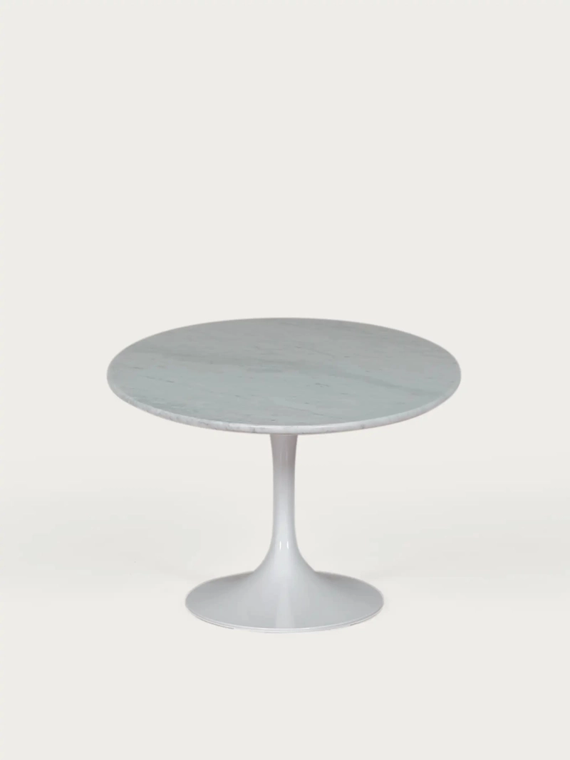 Mesa de centro ovalada de mármol Carrara – Coffee Lotus FurnMod - 1