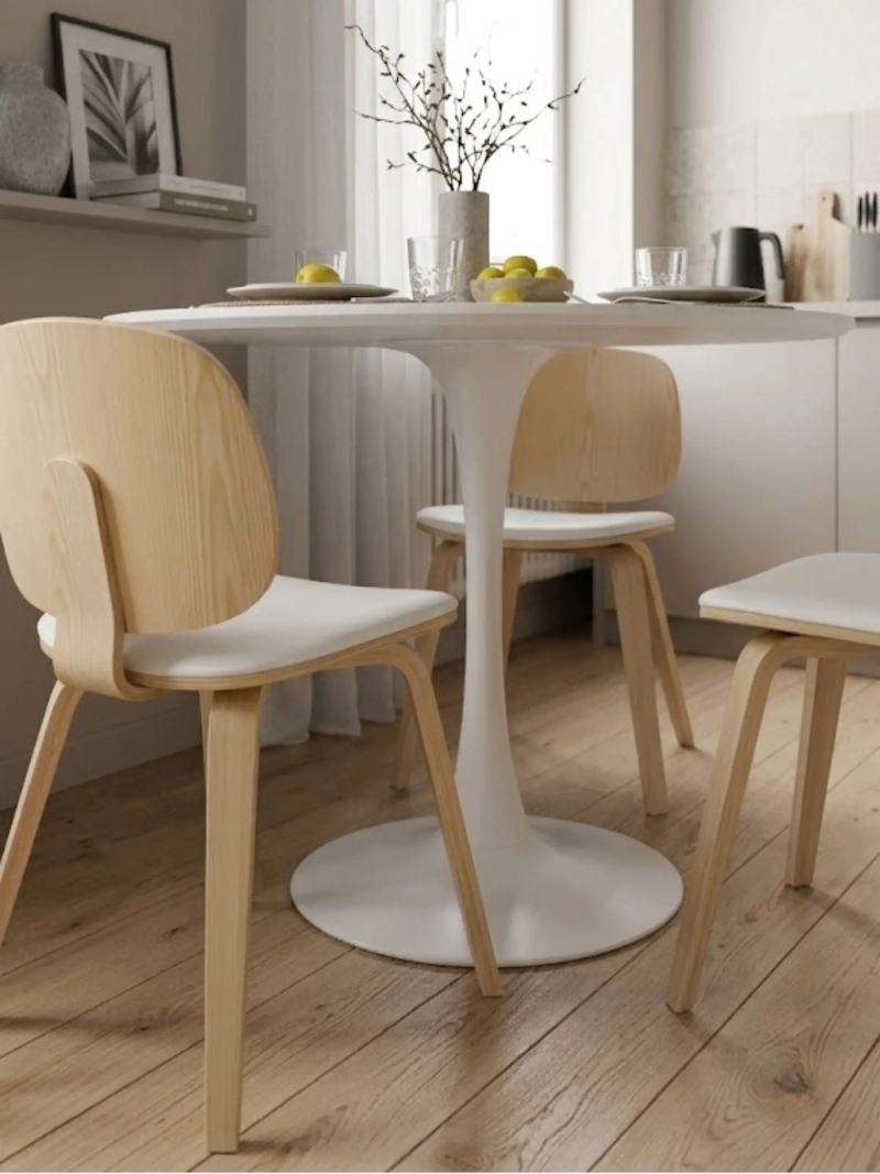 Round dizajnový jedálenský stôl (100 cm) - Lotus FurnMod - 4