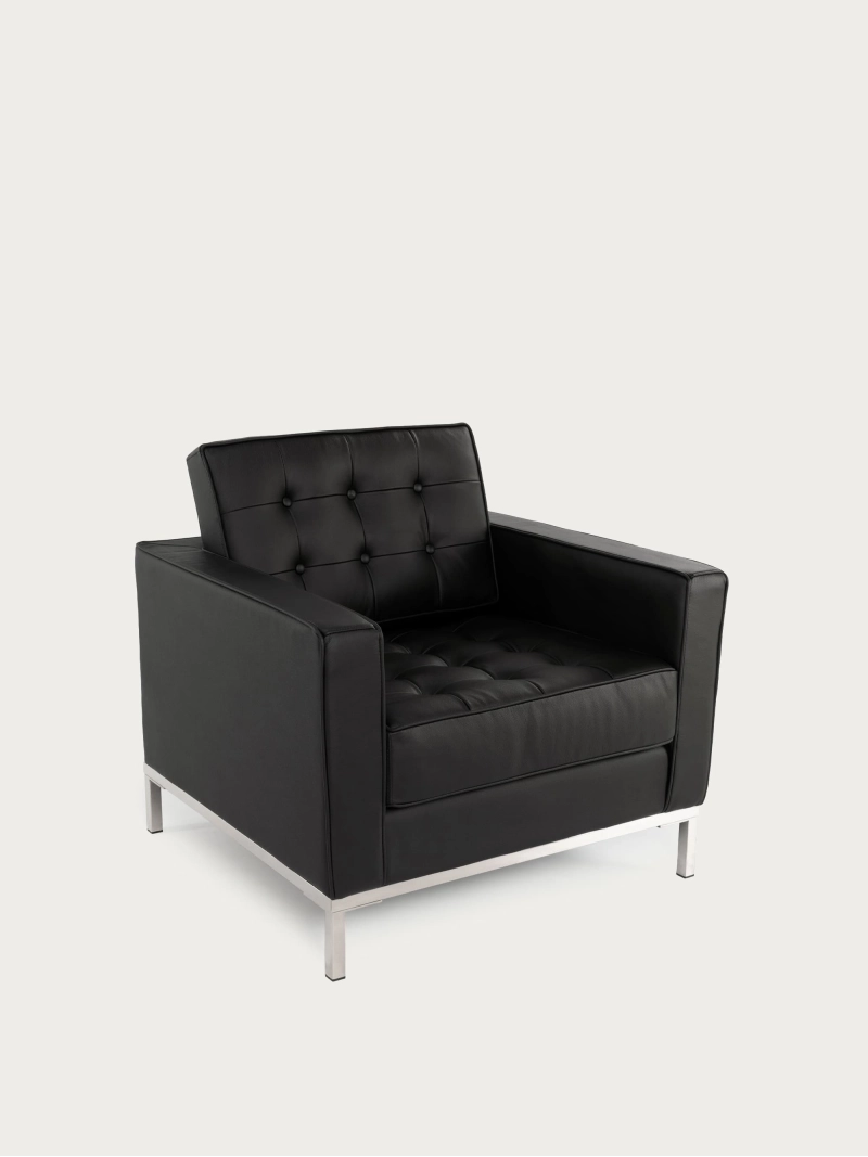 Sofá monoplaza de piel italiana estilo moderno - Venice FurnMod - 11