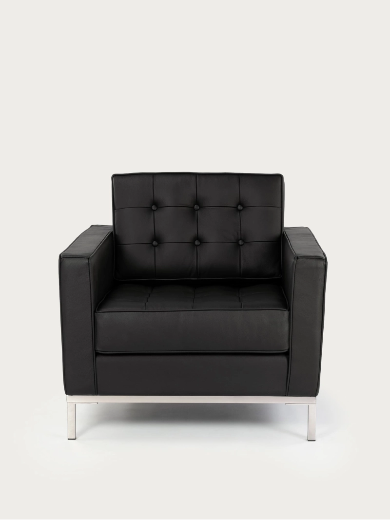 Sofá monoplaza de piel italiana estilo moderno - Venice FurnMod - 12