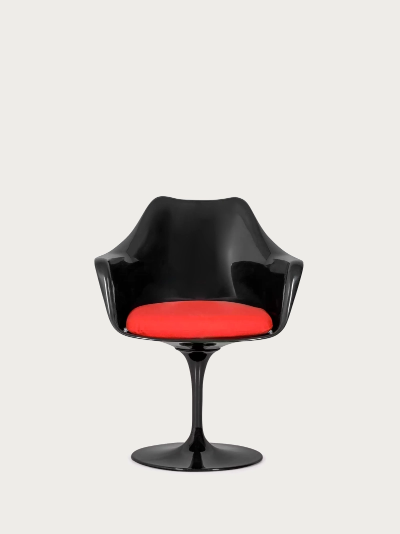 Silla giratoria de diseño con estructura negra - Lotus Arms FurnMod - 11