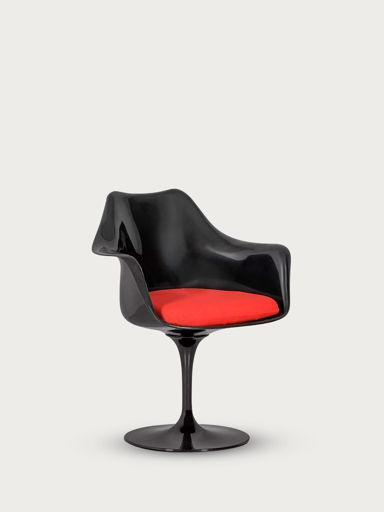 Designová otočná židle s černým rámem - Lotus Arms FurnMod - 10