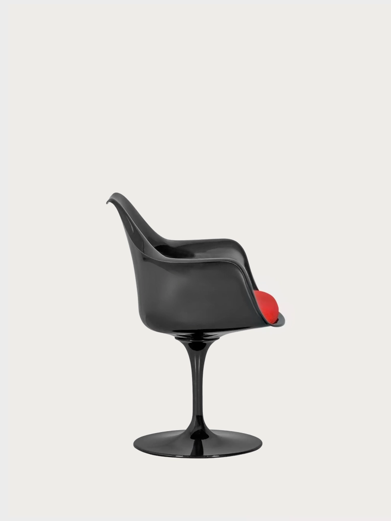 Silla giratoria de diseño con estructura negra - Lotus Arms FurnMod - 15