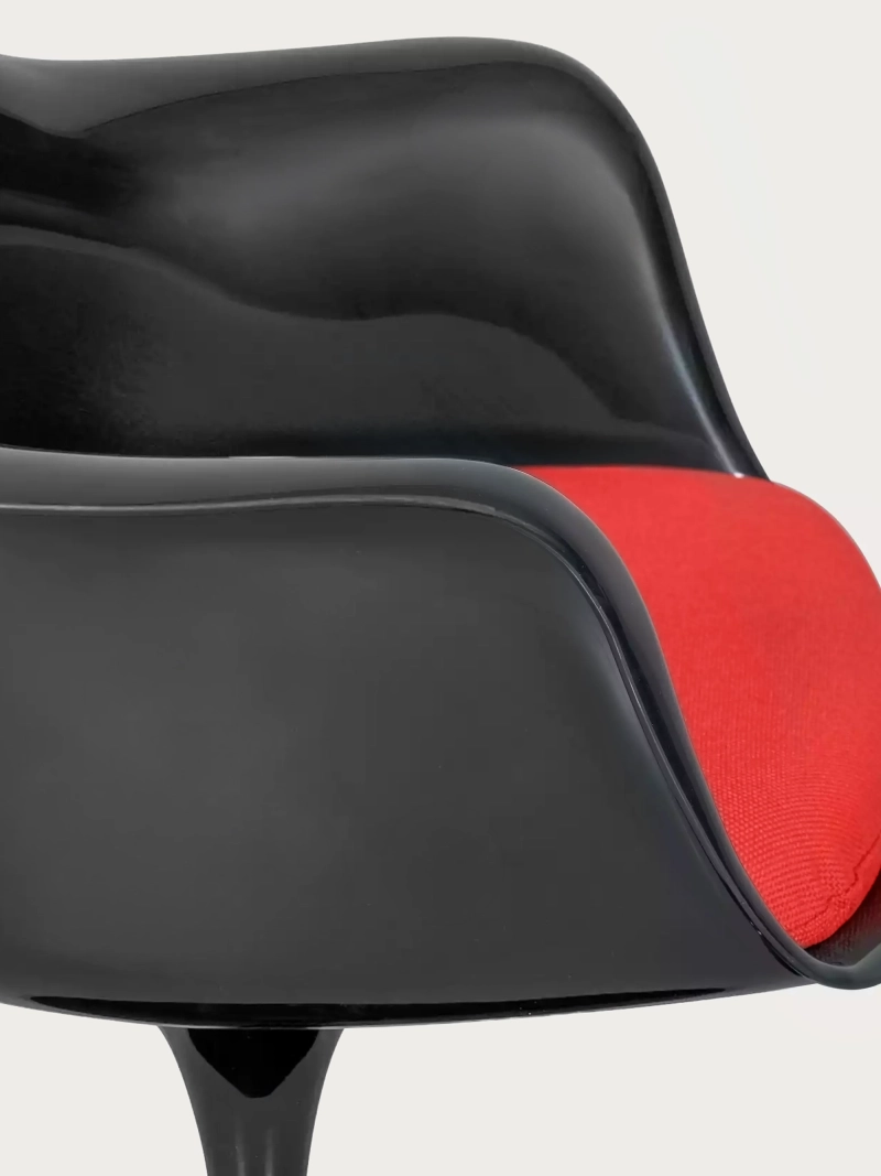 Silla giratoria de diseño con estructura negra - Lotus Arms FurnMod - 16