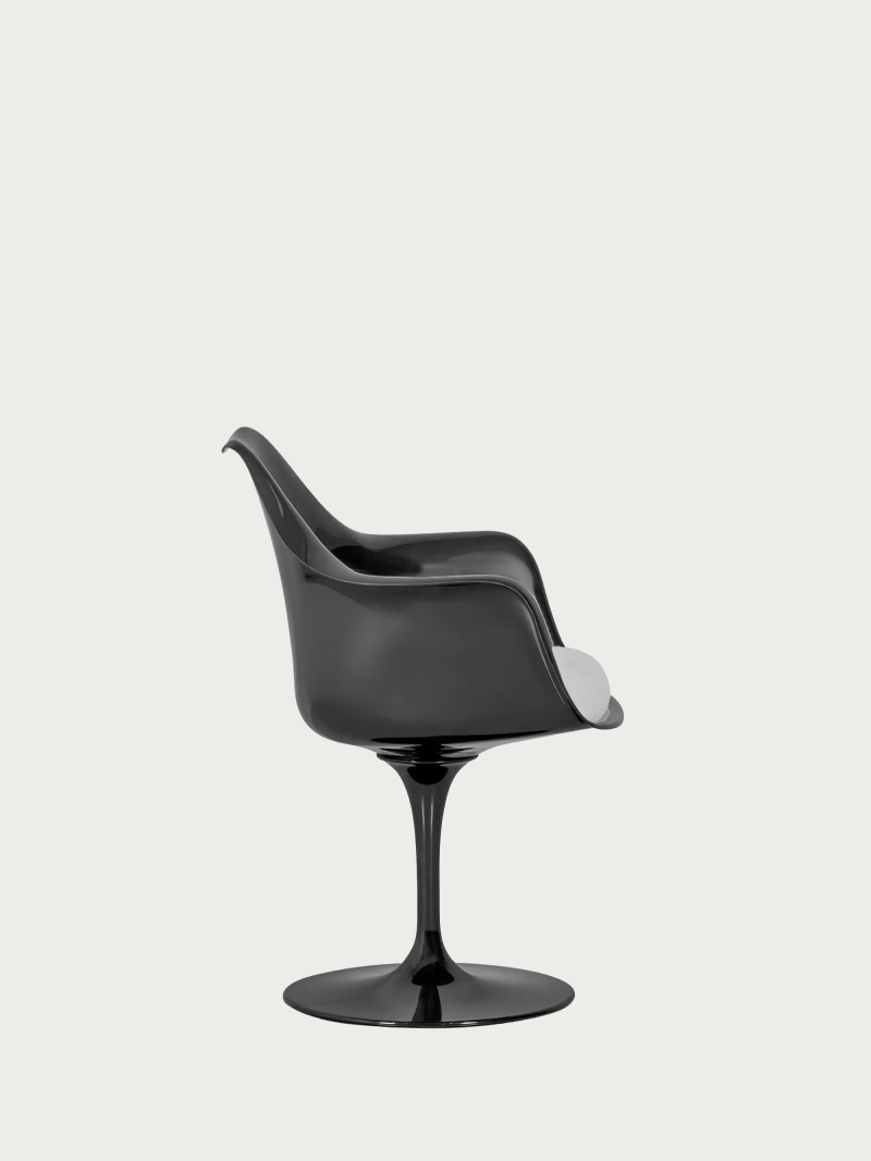 Designerstol med svängfunktion och svart stativ - Lotus Arms FurnMod - 1