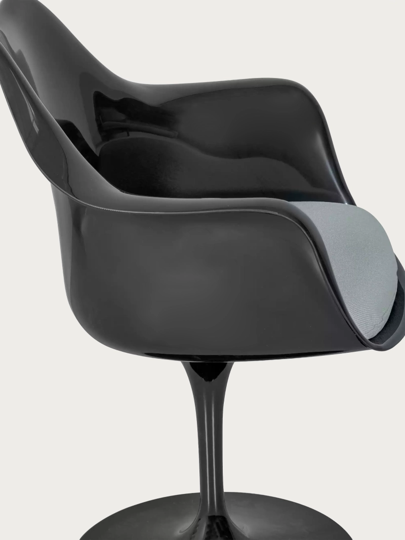 Silla giratoria de diseño con estructura negra - Lotus Arms FurnMod - 27