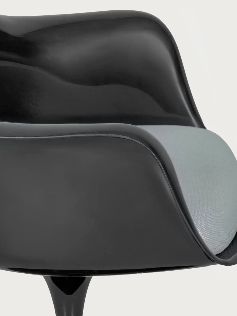 Designerskie krzesło obrotowe z czarną ramą - Lotus Arms FurnMod - 19