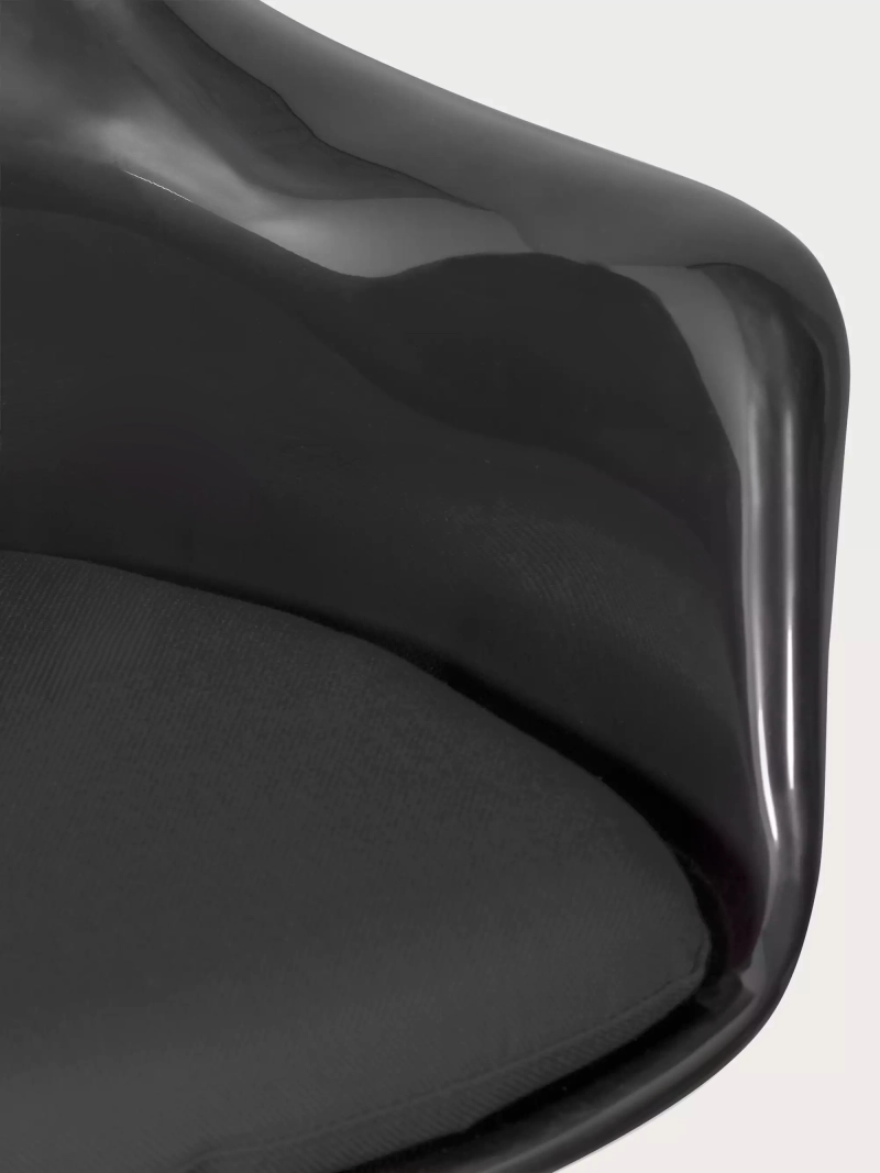 Designer-drejestol med sort stel - Lotus Arms FurnMod - 30