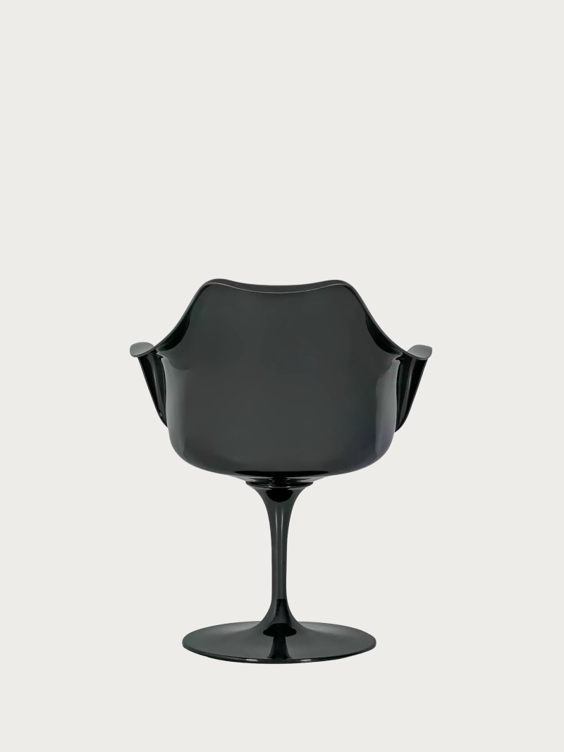 Dizajnerski vrtljivi stol s črnim okvirjem - Lotus Arms FurnMod - 28