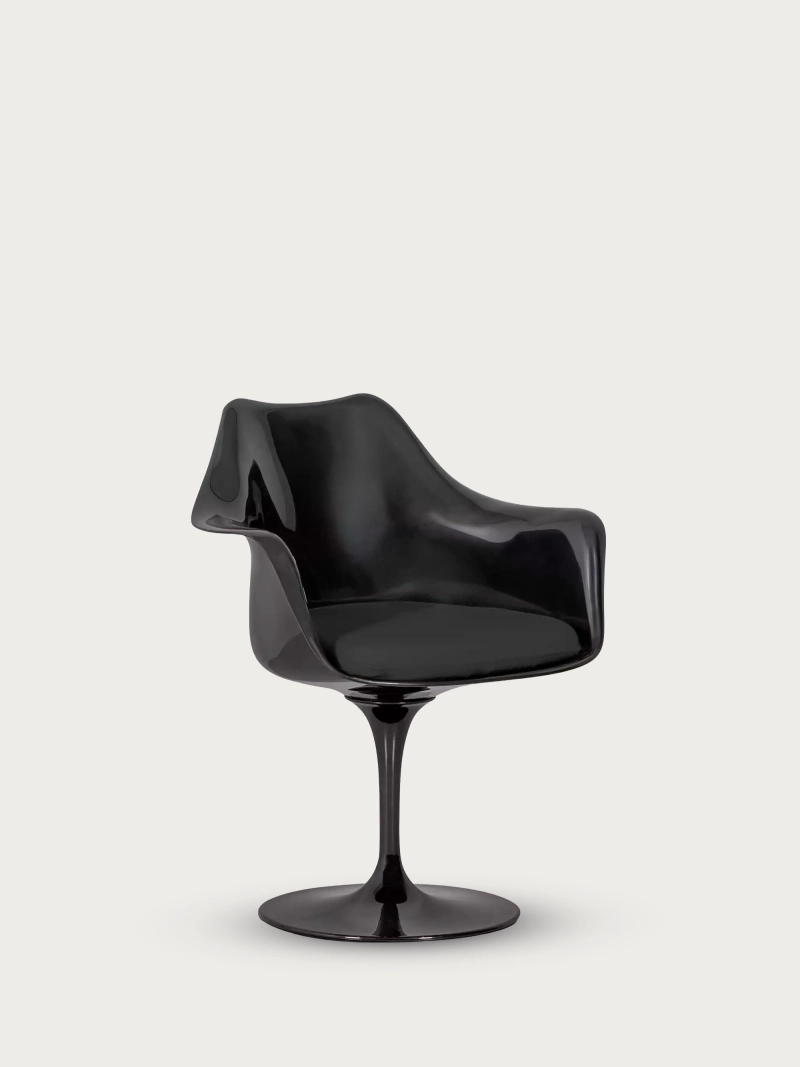 Designer-drejestol med sort stel - Lotus Arms FurnMod - 28