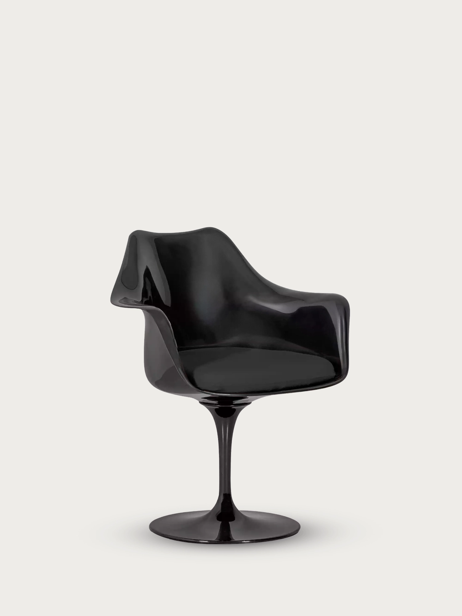Silla giratoria de diseño con estructura negra - Lotus Arms FurnMod - 28