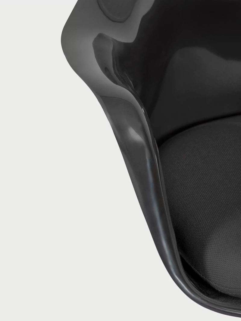Designer-drejestol med sort stel - Lotus Arms FurnMod - 28
