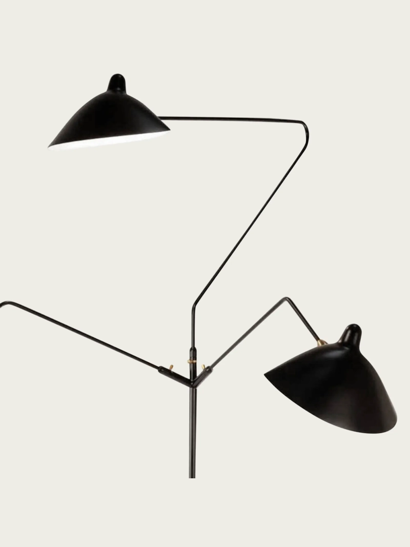 Lampadaire en acier à trois têtes orientables - Moulart FurnMod - 3