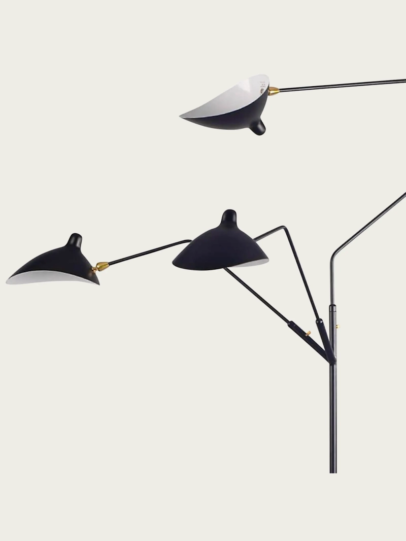 Háromfényes, állítható acél állólámpa - Moulart FurnMod - 4