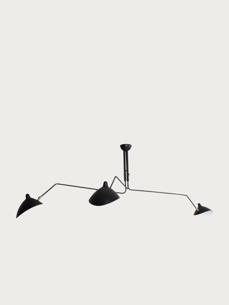 Lampada a sospensione in acciaio a tre bracci - Moulart Pendant FurnMod - 1