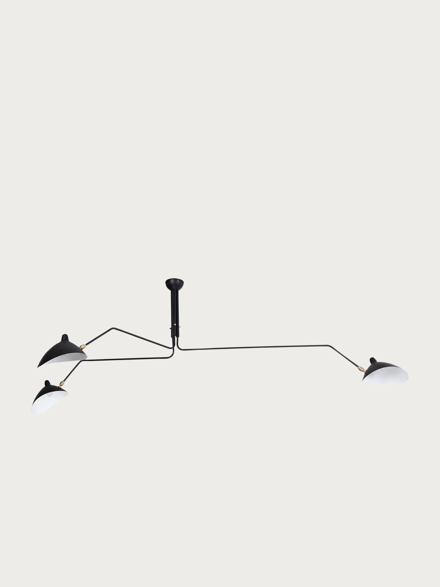 Stalen hanglamp met drie armen - Moulart Pendant FurnMod - 1