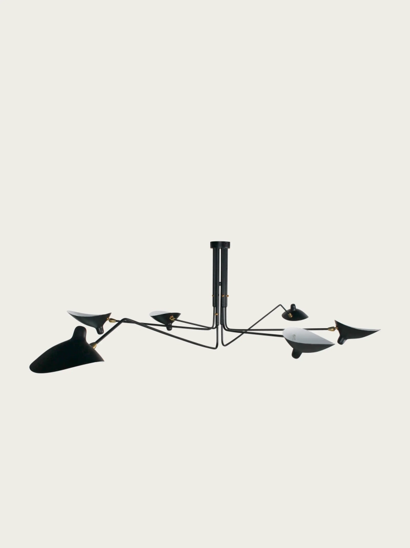 Skulpturel loftslampe med seks arme - Moulart FurnMod - 4