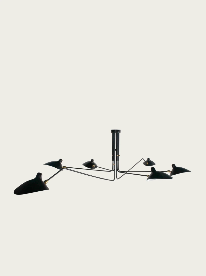 Skulpturel loftslampe med seks arme - Moulart FurnMod - 2
