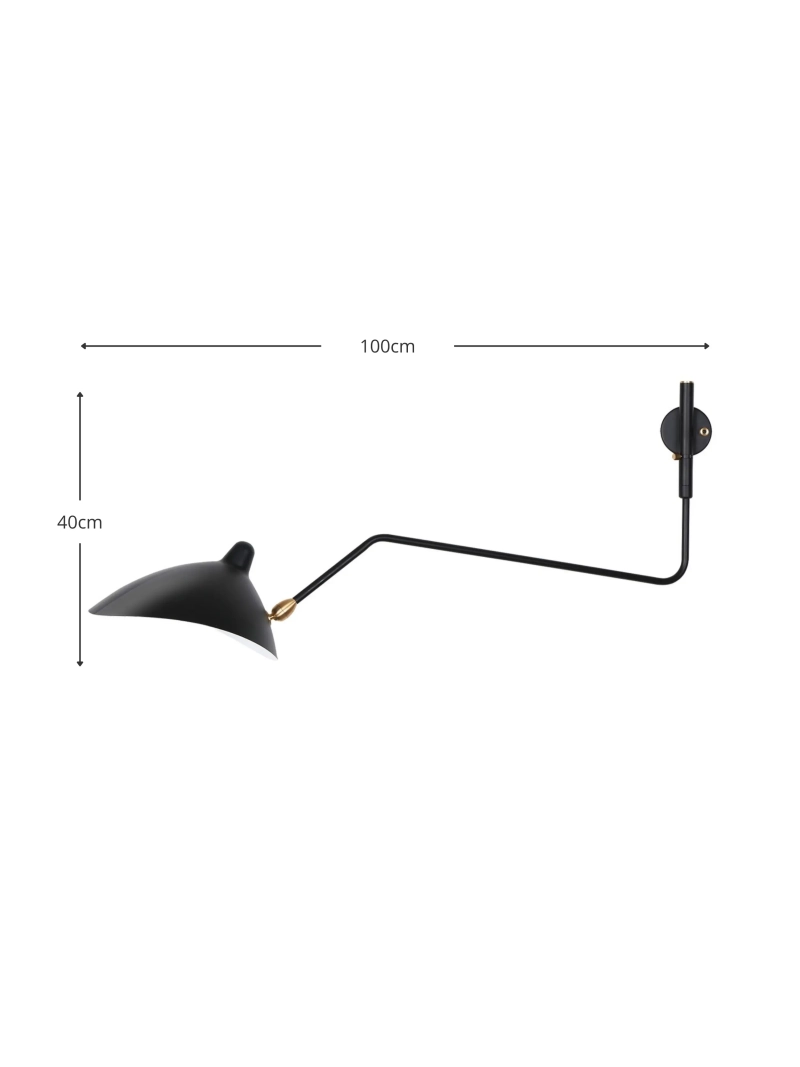 Long-arm steel wall lamp - Moulart FurnMod - 7