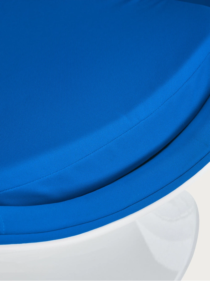 Rotating cashmere and fibreglass lounge chair - Ball FurnMod - 3