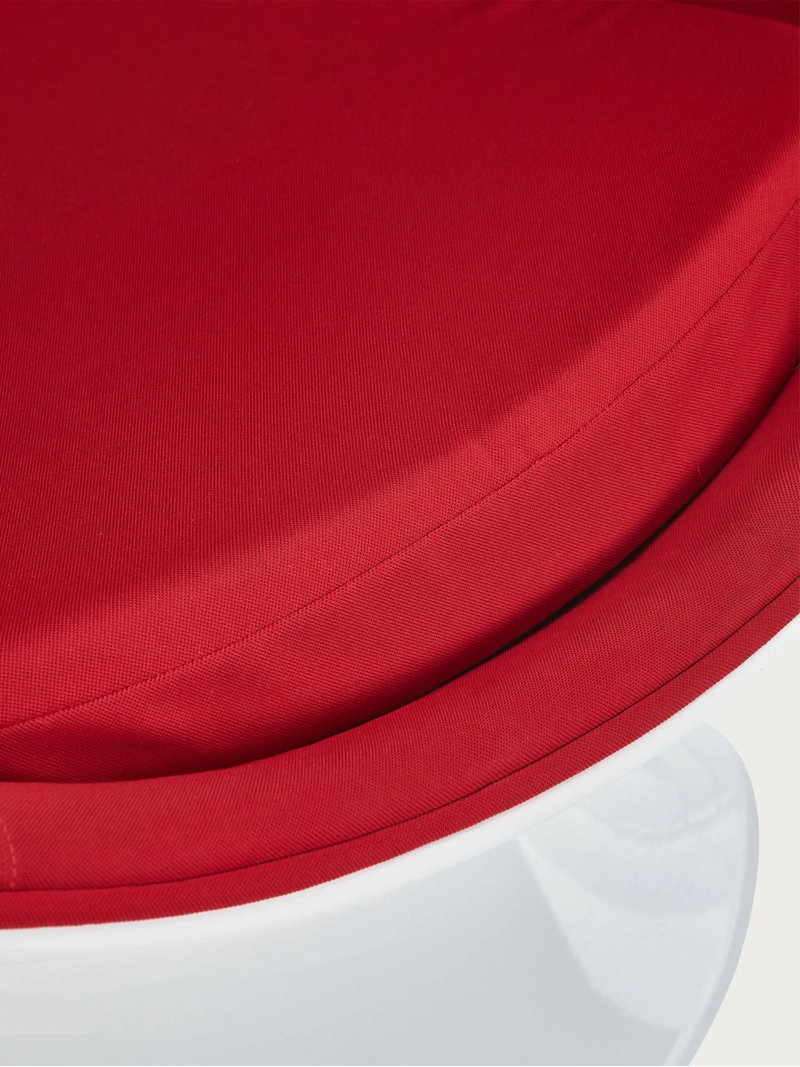 Rotating cashmere and fibreglass lounge chair - Ball FurnMod - 8