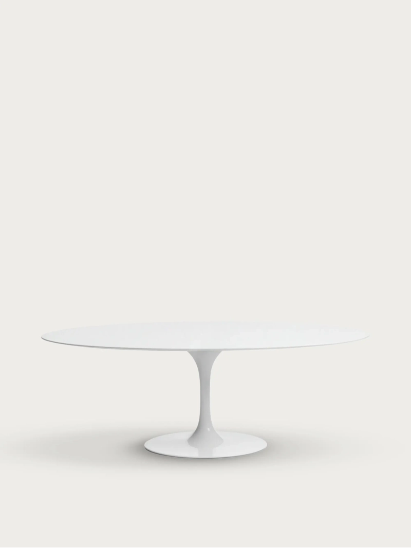 Oval lacquered MDF dining table for 8 people - Lotus FurnMod - 1