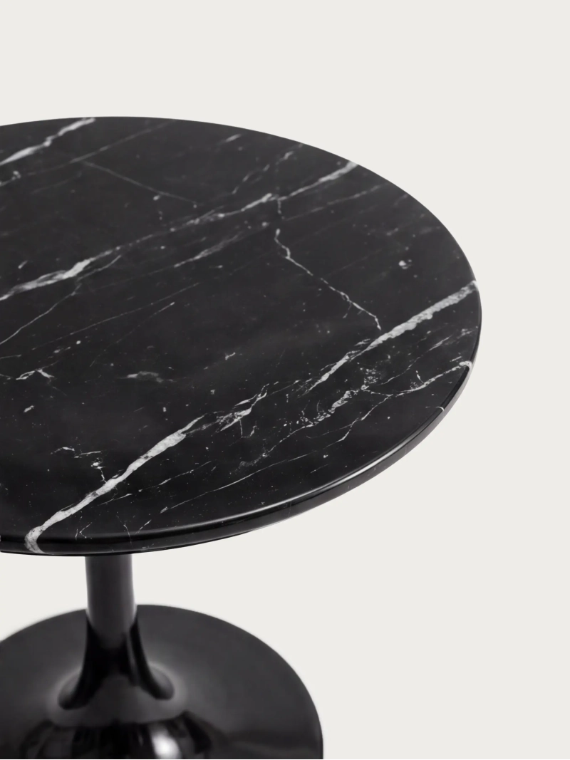 Round Marquina marble side table - Lotus Side NEST DREAM - 4