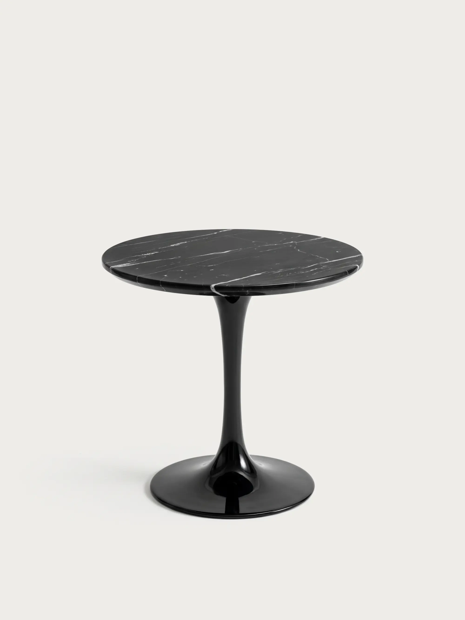 Table d'appoint ronde en marbre Marquina - Lotus Side NEST DREAM - 1