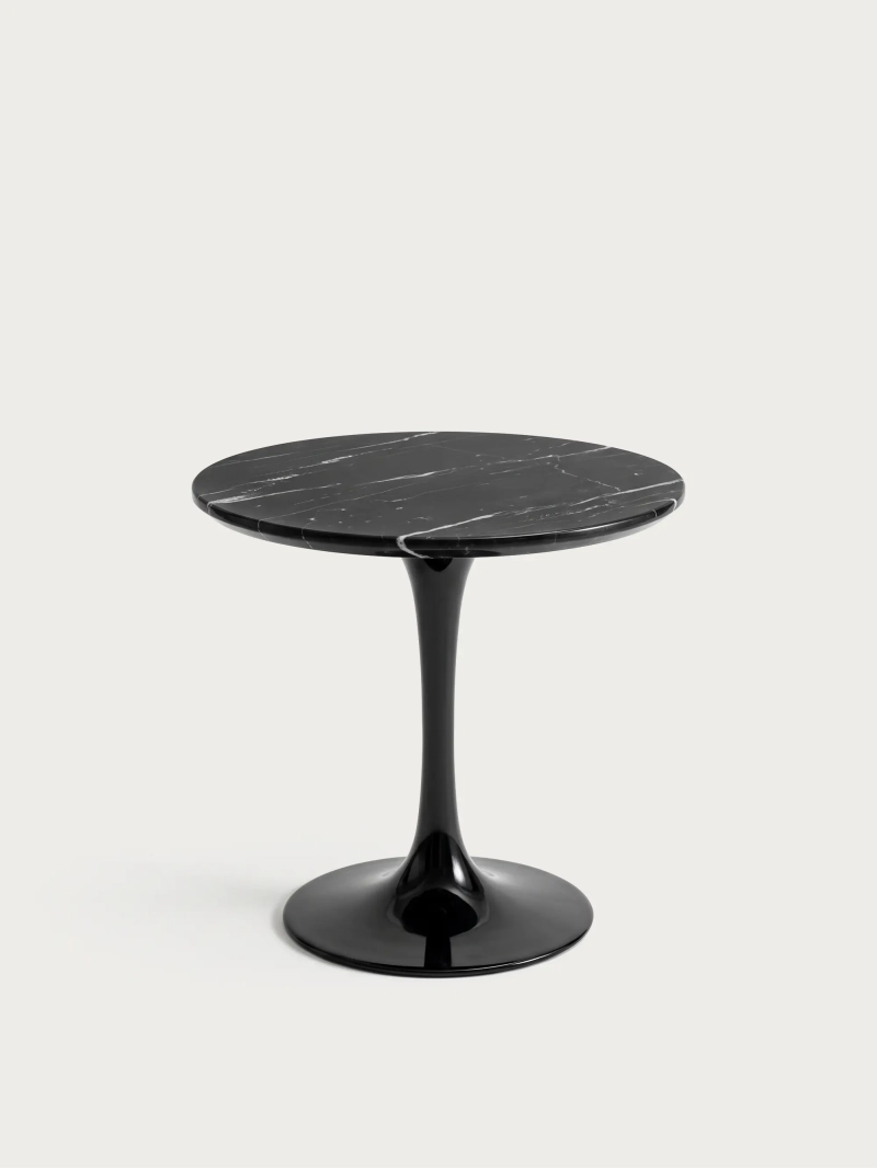 Round Marquina marble side table - Lotus Side NEST DREAM - 1