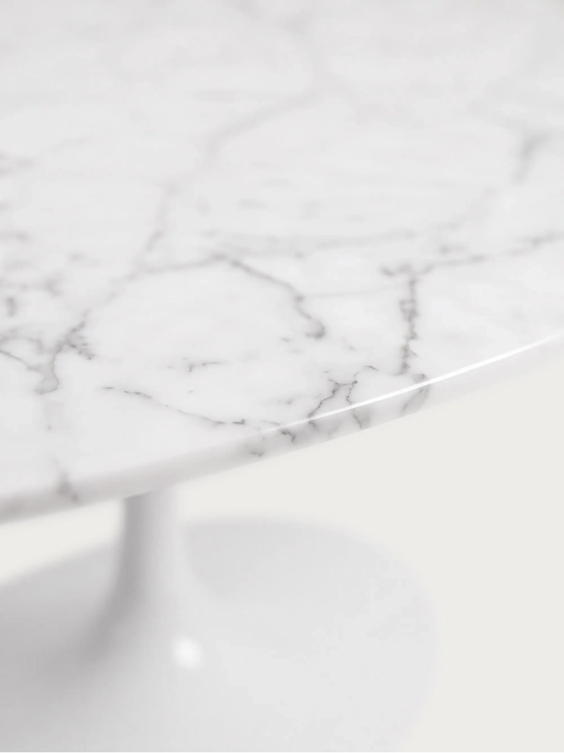 Oválný jídelní stůl z carrarského mramoru pro 8 osob - Dining Lotus FurnMod - 5