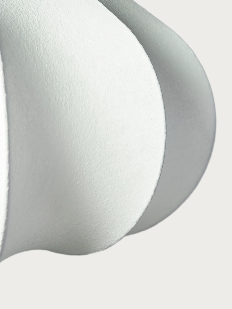 Fabric Pendant Light Ø40 cm with Organic Shape - Kyoto FurnMod - 3