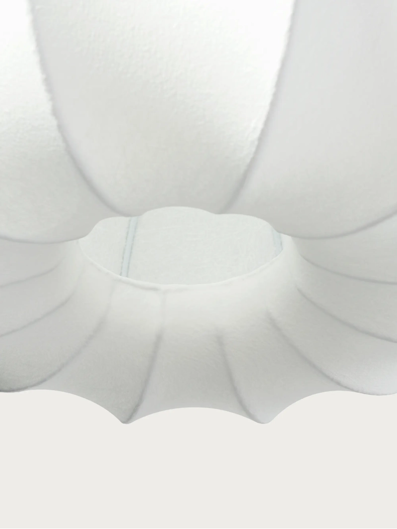 Tygpendellampa, Ø 40 cm, i form av en Organic - Kyoto FurnMod - 4