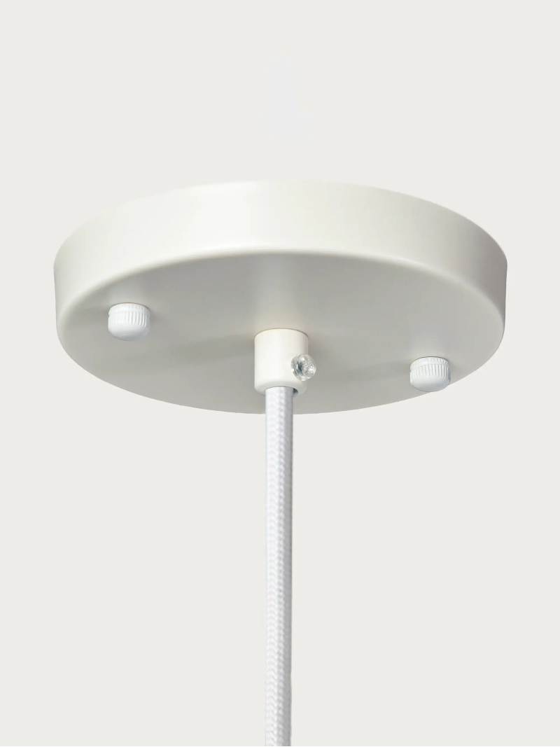 Fabric Pendant Light Ø40 cm with Organic Shape - Kyoto FurnMod - 6