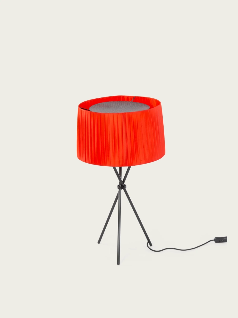 Tripod Table Lamp with Cotton Shade - Tripode Table Lamp FurnMod - 9