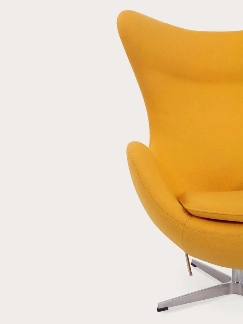 Rotating cashmere armchair with high backrest - Ovum FurnMod - 5