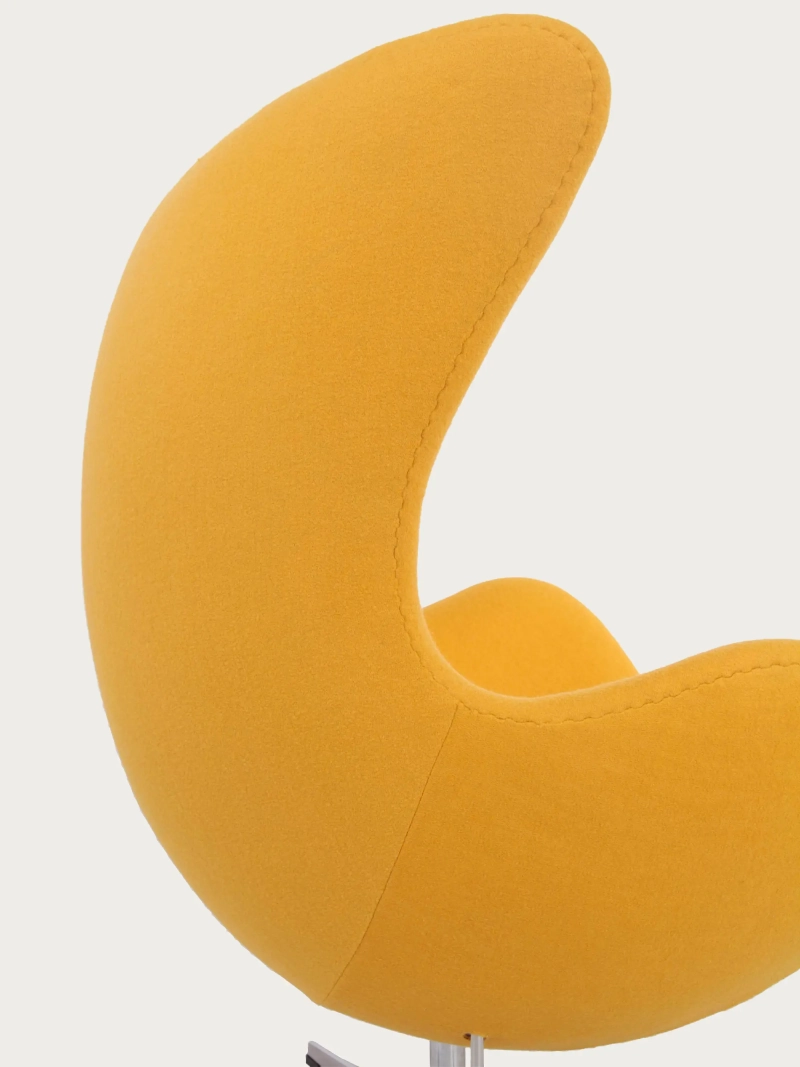 Rotating cashmere armchair with high backrest - Ovum FurnMod - 1