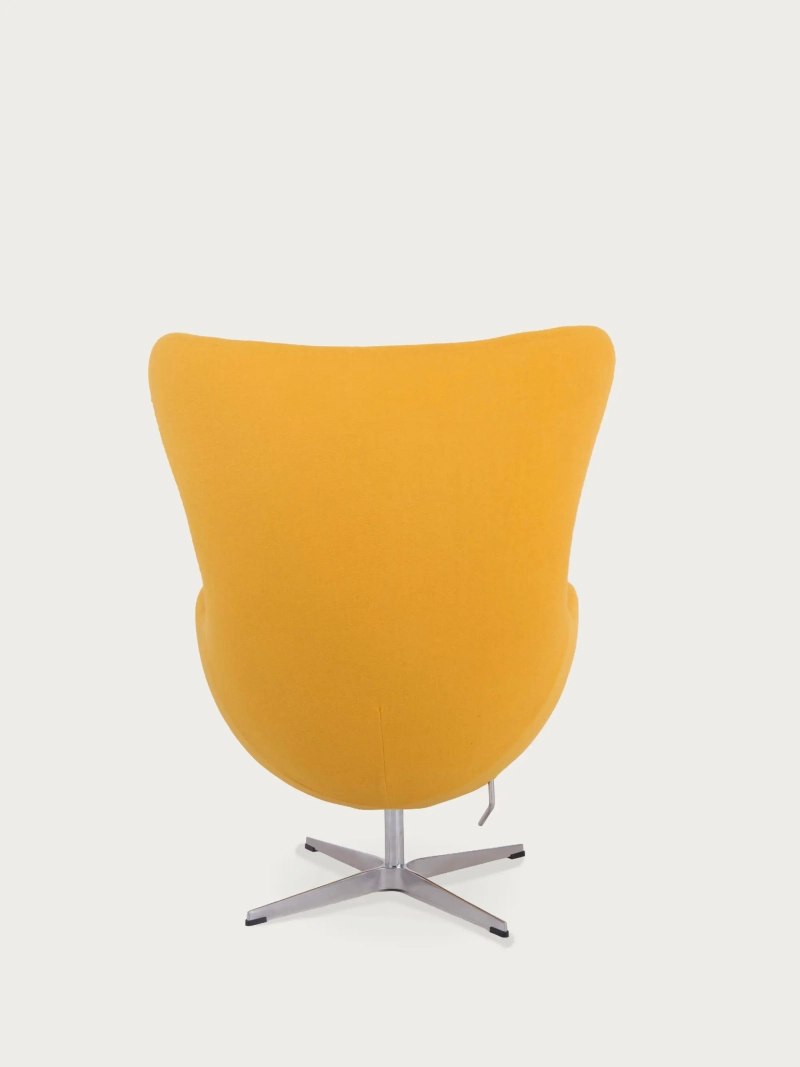 Rotating cashmere armchair with high backrest - Ovum FurnMod - 1