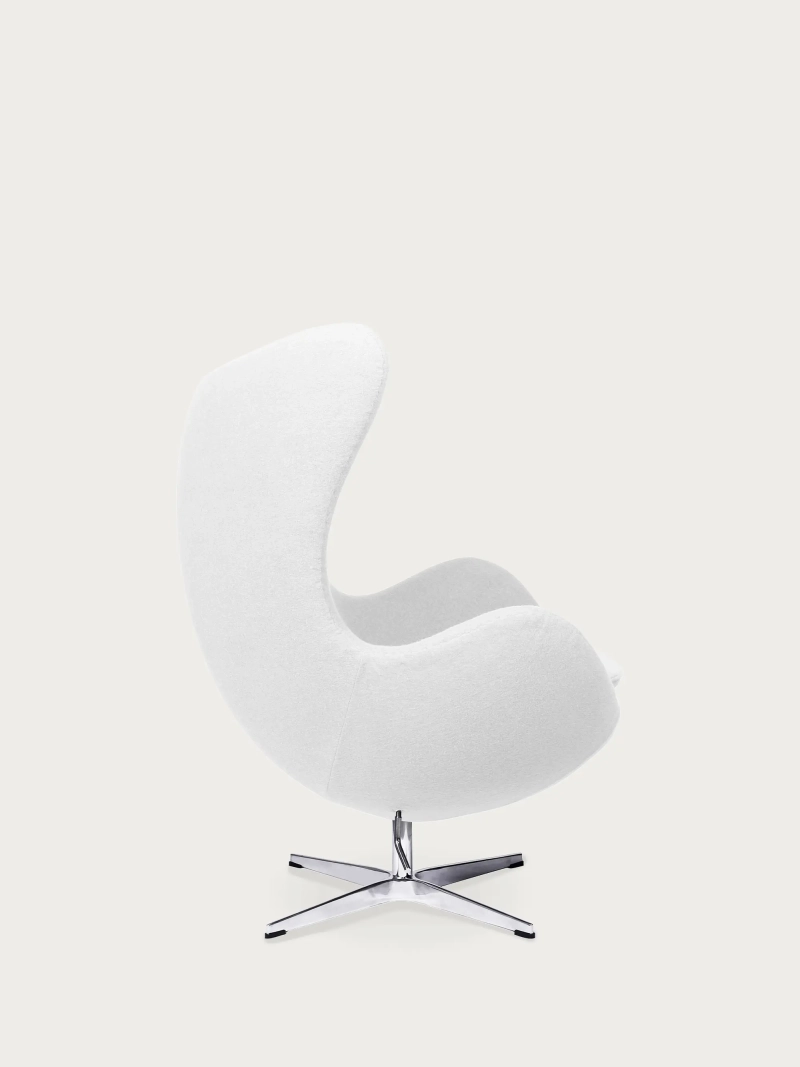 Rotating cashmere armchair with high backrest - Ovum FurnMod - 8