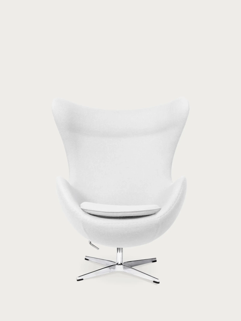 Rotating cashmere armchair with high backrest - Ovum FurnMod - 8